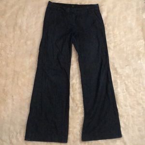 JCREW dark wash wide leg denim size 6. Perfect for workwear